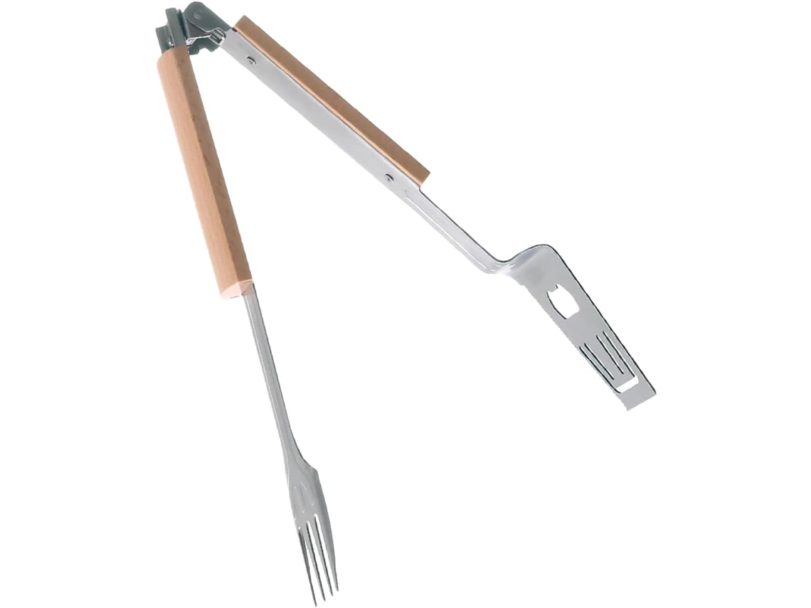 Pinça Para Churrasco Abaodam Em Aço Inoxidável, Utensílio De Cozinha Prático Para Bifes E Ferramenta Portátil Grelhar Em