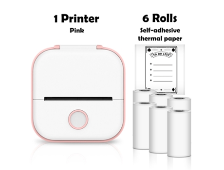 Portable Mini Thermal Printer Wirelessly Bt 203Dpi Photo Label Memo Wrong Question Printing With Usb Cable Imprimante Portable HHZ