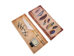 Laxiscreed Kit De Caneta Estilográfica Vintage Com Pena De Caligrafia Ideal Para Presente De Natal E Aniversário