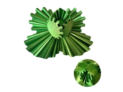 Primerox bola de Engrenagens 3d Impressa Rotativa Tensão Regulável Portátil 2.8in Amarelo Verde