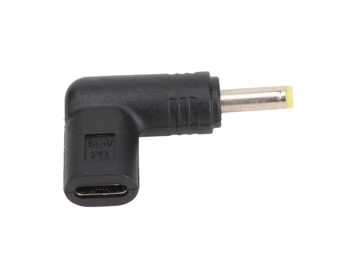 2026zentro-adaptador Usb C Fêmea Para Dc 4.0x1.7mm Com Ângulo De 90 Graus Suporta Carregamento Rápido Pd 100w