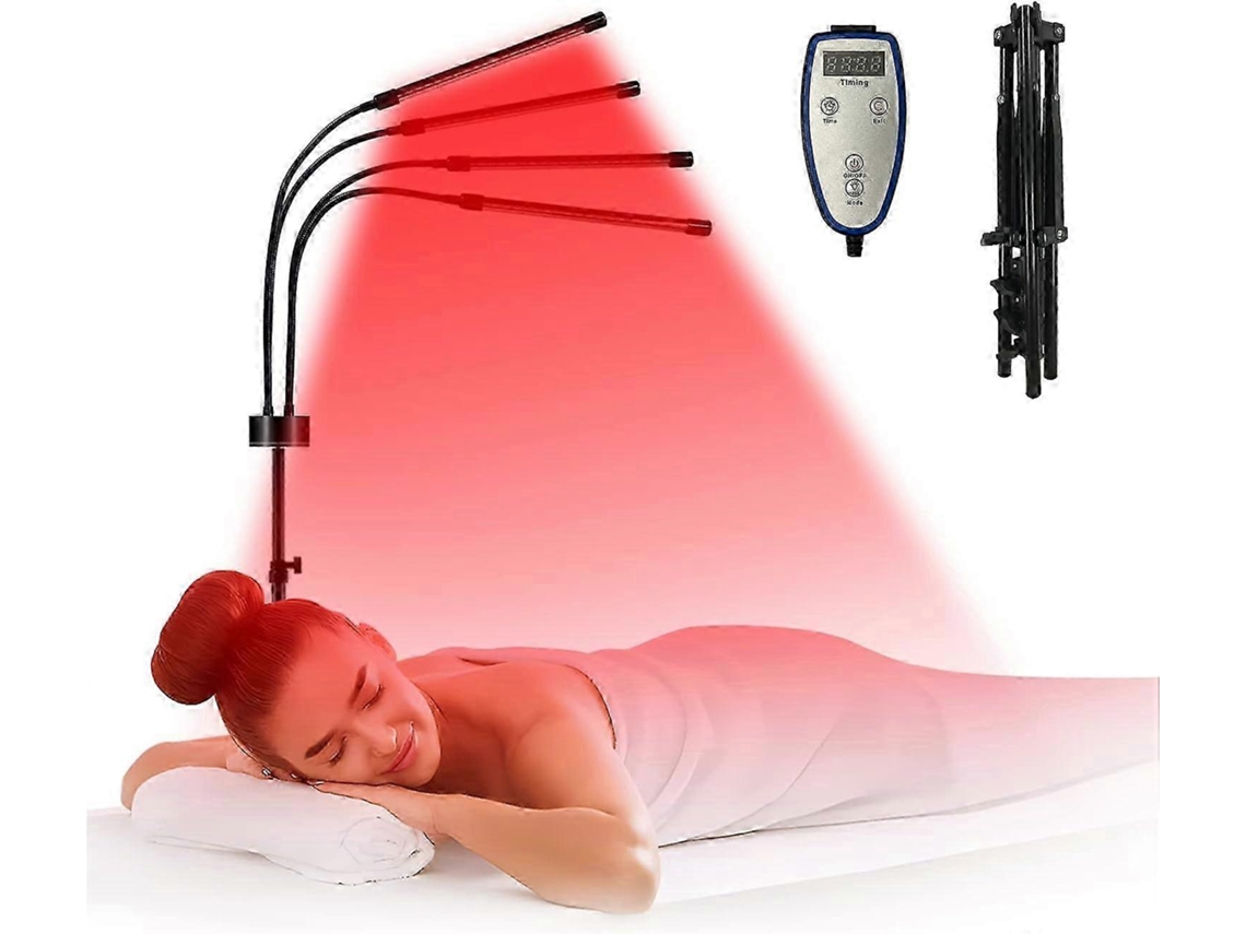 Terapia com luz verde PENGDSJE com 80 LEDs e suporte de tripé ajustável.
