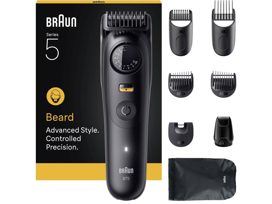 Aparador de Barba BRAUN Series BT5560 Para Barba Com 40 Ajustes