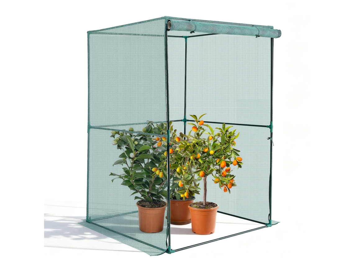 Gaiola Protetora Para Culturas De Jardim 1200 X 1200 X 1800 Mm Verde Vevor