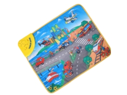 Primerox tapete de Aprendizagem de Transporte Elétrico com Áudio para Crianças 3+ 49x59cm
