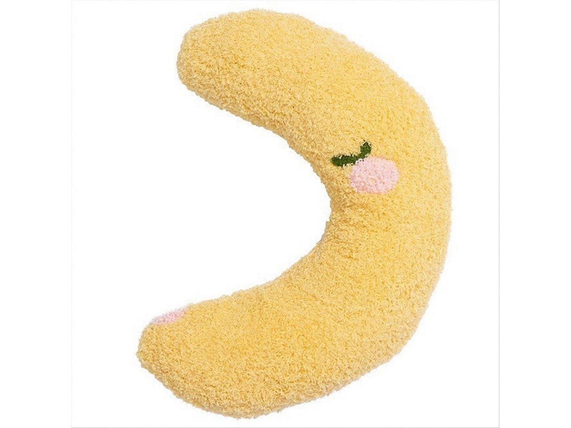 Almofada Pequena para Gatos, Suporte para Pescoço, Almofada Formato U para Filhotes, Amarela AQUAFORGE