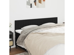 Vidaxl Cabeceiras Preto 160x5x78/88 Cm Tecido
