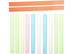 Conjunto De 12 Réguas Plástico Para Estudantes, Design Criativo,
