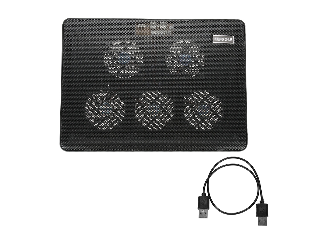Resfriador De Laptop ( Luz Led De Resfriamento Com Cinco Ventiladores )