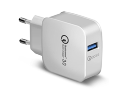Carregador Rápido Usb 3.0 - Branco