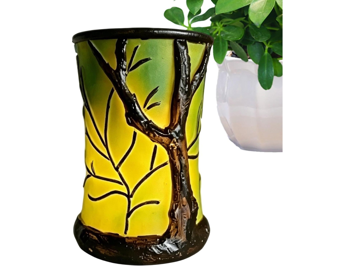 Luminárias de mesa genéricas para iluminação ambiente, inspiradas na natureza.