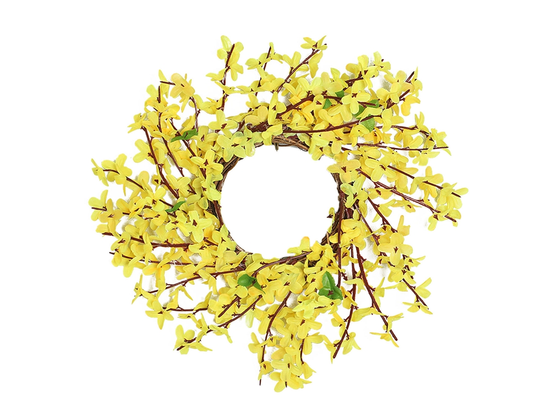 Laxiscreed Ornamento De Vime Para Porta De Entrada De 30cm - Decoração Natural E Elegante