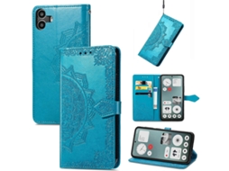 Capa De Celular Em Couro Com Estampa De Mandala E Flor Para Nothing Cmf Phone 1