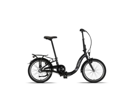 Bicicleta Dobrável PACTO Seven Preto 3 Marchas Shimano Nexus Freios de Aro