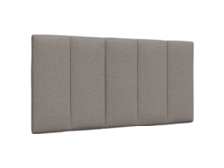 Vidaxl Almofadão De Cabeceira Hanko 100 Cm Tecido Cinzento-acastanhado