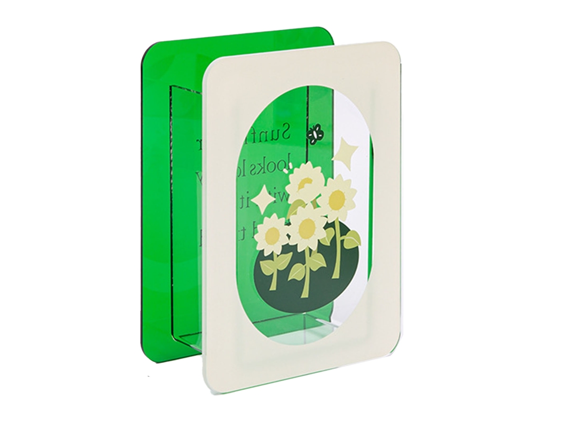 vaso de Flores de Acrílico Moderno Porta Ramilletes Estética | S/MARCA
