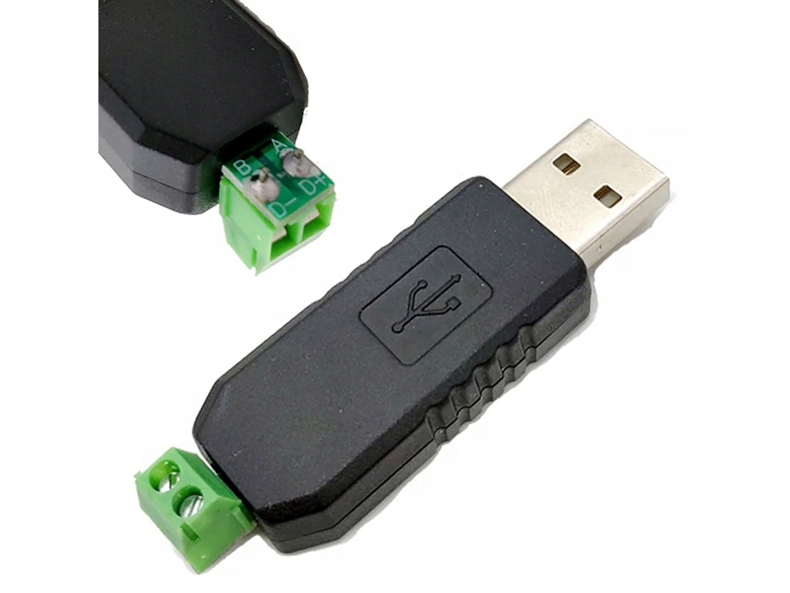 Conversor Usb Para Rs485 Ch340, 6 Mbps| Bloco De Terminais| Compatível Com Modbus E Plc| Windows Linux