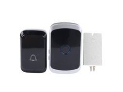 Timbre Sem Fio Com Sinal Estável Bateria Powered Fácil De Instalar Para Quarto Abs De Corrente Contínua
