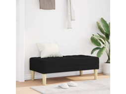 Vidaxl Banco Com Almofada Preto 113 X 57 X 39 Cm Tecido