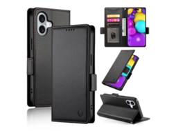 Capa Para Iphone 17 Em Couro Com Revestimento Fosco Magnético E Fivela Lateral.