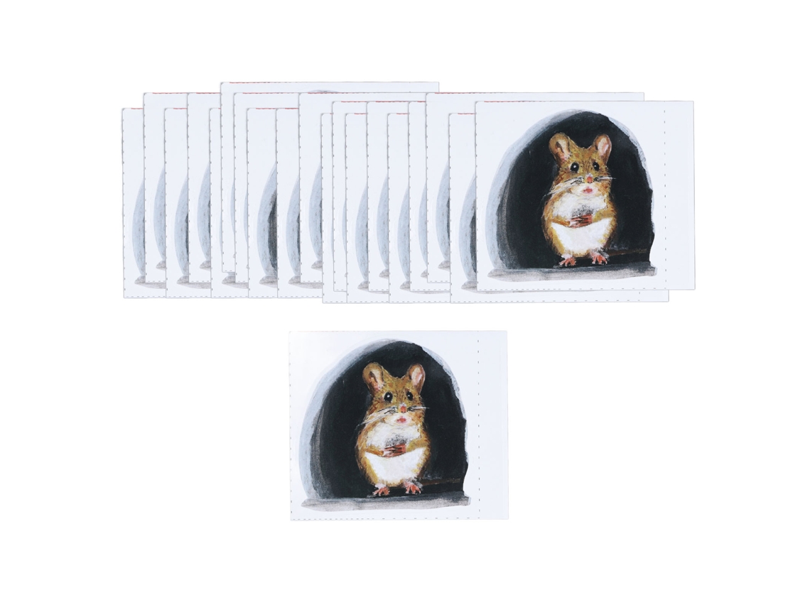 20 Adesivos Parede Rato LAXISCREED Decor Casa
