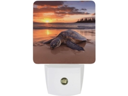 Luminária Noturna Com Estampa De Tartaruga Marinha, Luminária Noturna Decorativa, Luminária Noturna Viagem