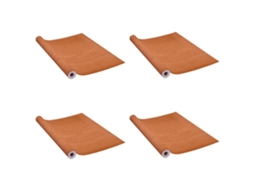 Conjunto 2 Película para móveis VIDAXL Brown PVC (500x90 cm)