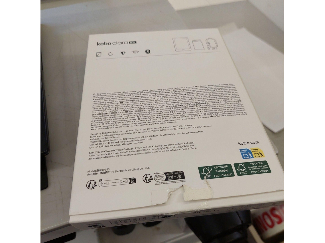 Kobo Clara B&W (Outlet Caixa Aberta)