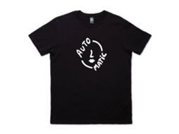 Automatic Face Logo T shirt ROCKINSTONE Unisex Adults Best Sellers Size:m (black)