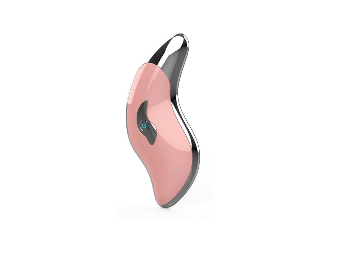 Gua Sha Ferramenta De Beleza E Pele Para Rosto E Pescoço Aquecida Presentes Tamanho De Viagem Facial Olhos Corporais Rosa Bestvite