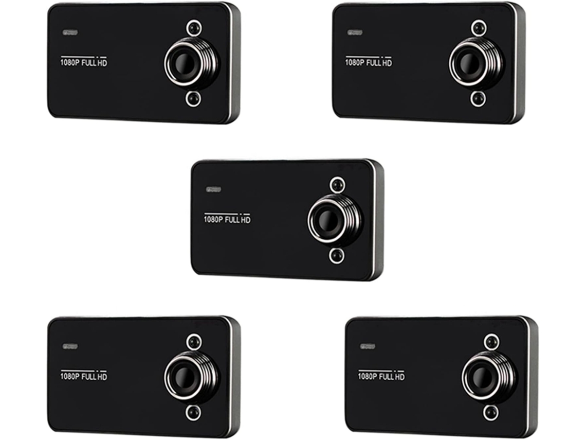 Kit com 5 Câmeras Veiculares Dvr de 2 Polegadas com Gravação em Loop Full Hd 1080p e Detecção de Movimento. SFUSHOS
