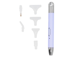 Nxcaneta de Pintura com Diamantes, Iluminação, Recarregável Via Usb, Ferramenta Diy para Ponto Cruz, 6 Pontas AQUAFORGE (roxo Taro)