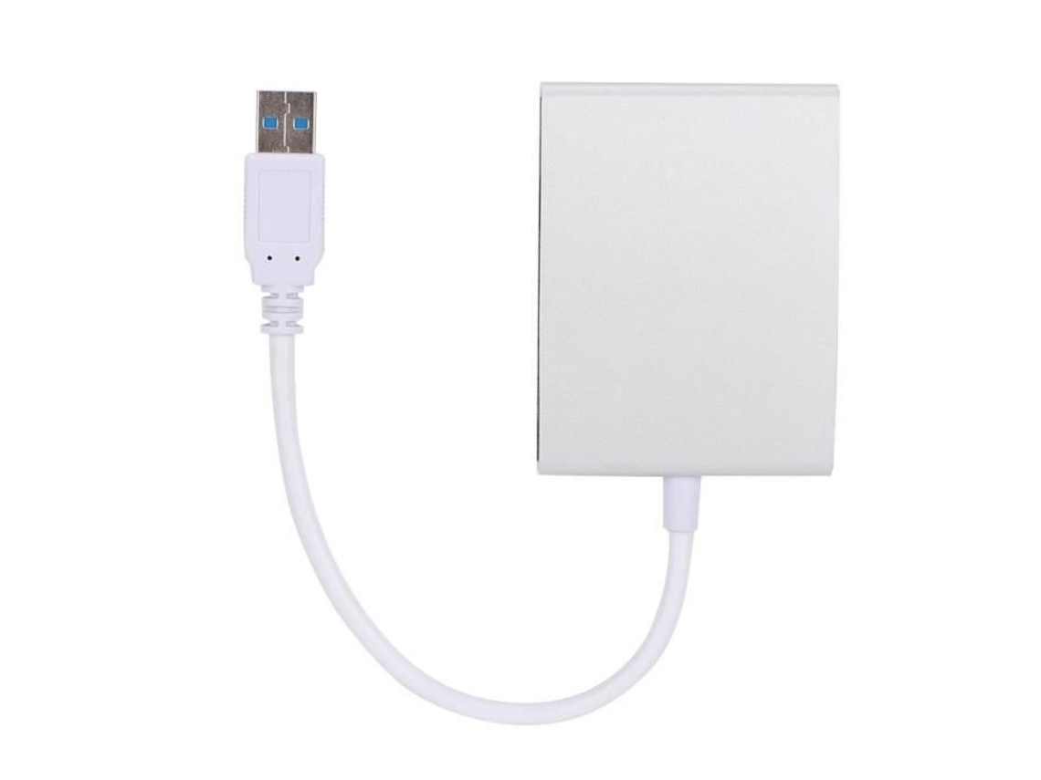 Adaptador HURRISE Hdmi Usb 3.0 para Vga/Hdmi/Lan/Dvi Adaptador Conversor de Liga de Alumínio Multifuncional de Alta Qualidade