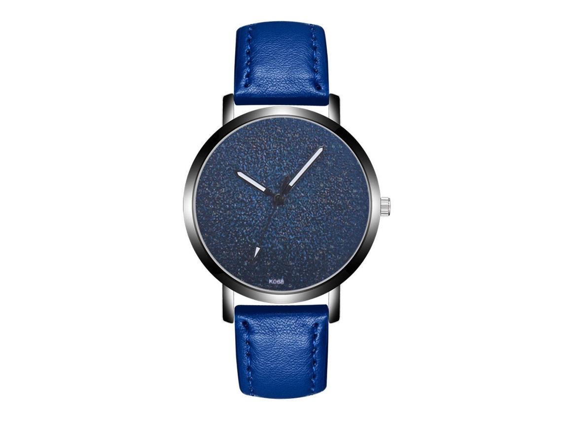 Reloj Hombre De Cuero Con Esfera Redonda Reloj Analógico De Cuarzo (zafiro)