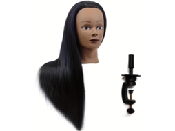 Cabeça de manequim com cabelo natural SFUSHOS