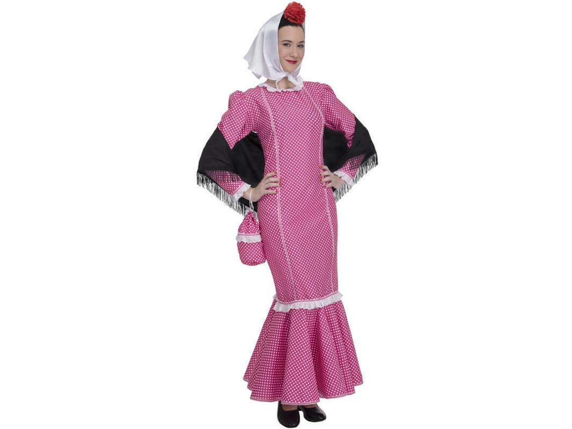 Fato de Mulher DISFRAZZES Chulapa Rosa (Tam: M/L)
