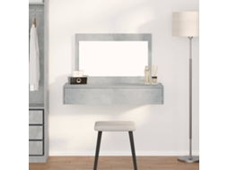 Vidaxl Mesa De Vestir Cinzeto 100 X 40 X 70 Cm Derivados De Madeira