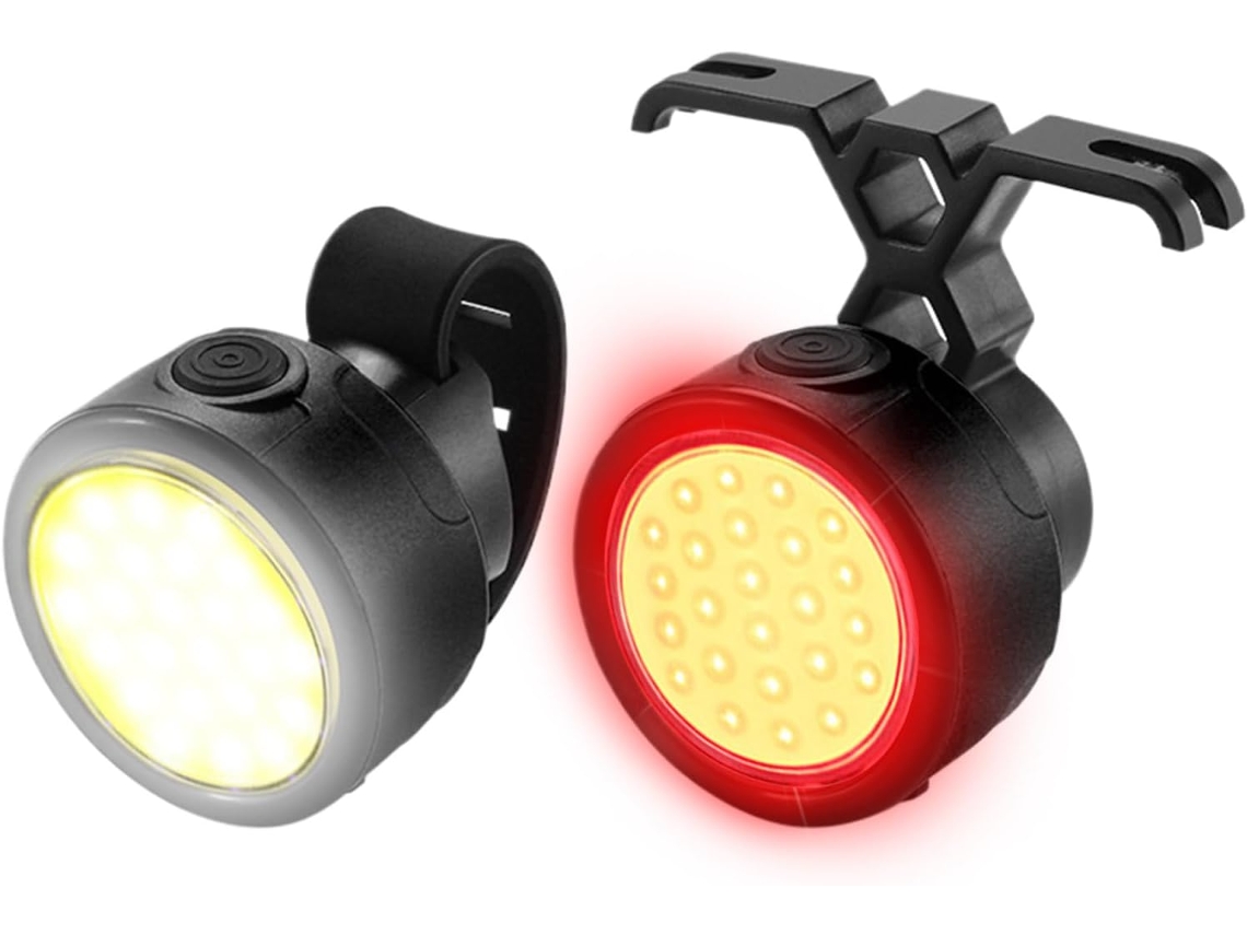 Conjunto De Lanterna Traseira Para Bicicleta Com 3 Modos Iluminação,