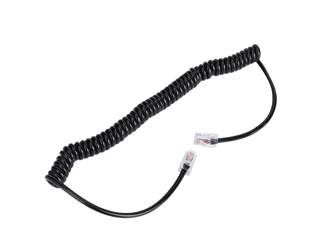 Aetheria cabo de Microfone Rj45 8 Pin para Radio Carro Speaker Hm 98 Hm 133 Preto 64cm