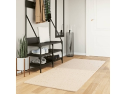 Vidaxl Tapete Pelo Curto Macio E Lavável Huarte 80x200 Cm Bege