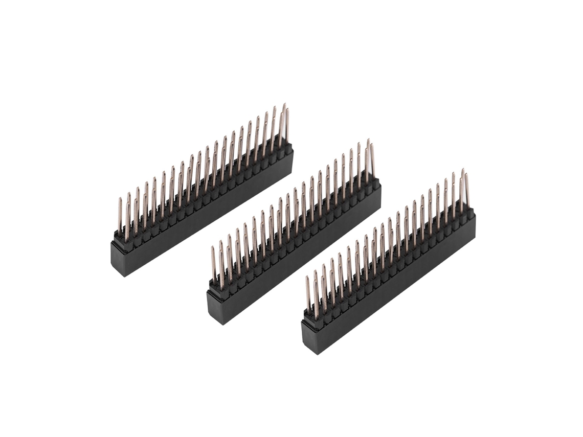 Encabezados de Pines HKJ 2x20 fêmea 2.54mm para Raspberry Pi