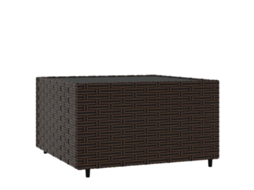 Mesa de centro para jardim VIDAXL Marrom Vime (50x50x30 cm)