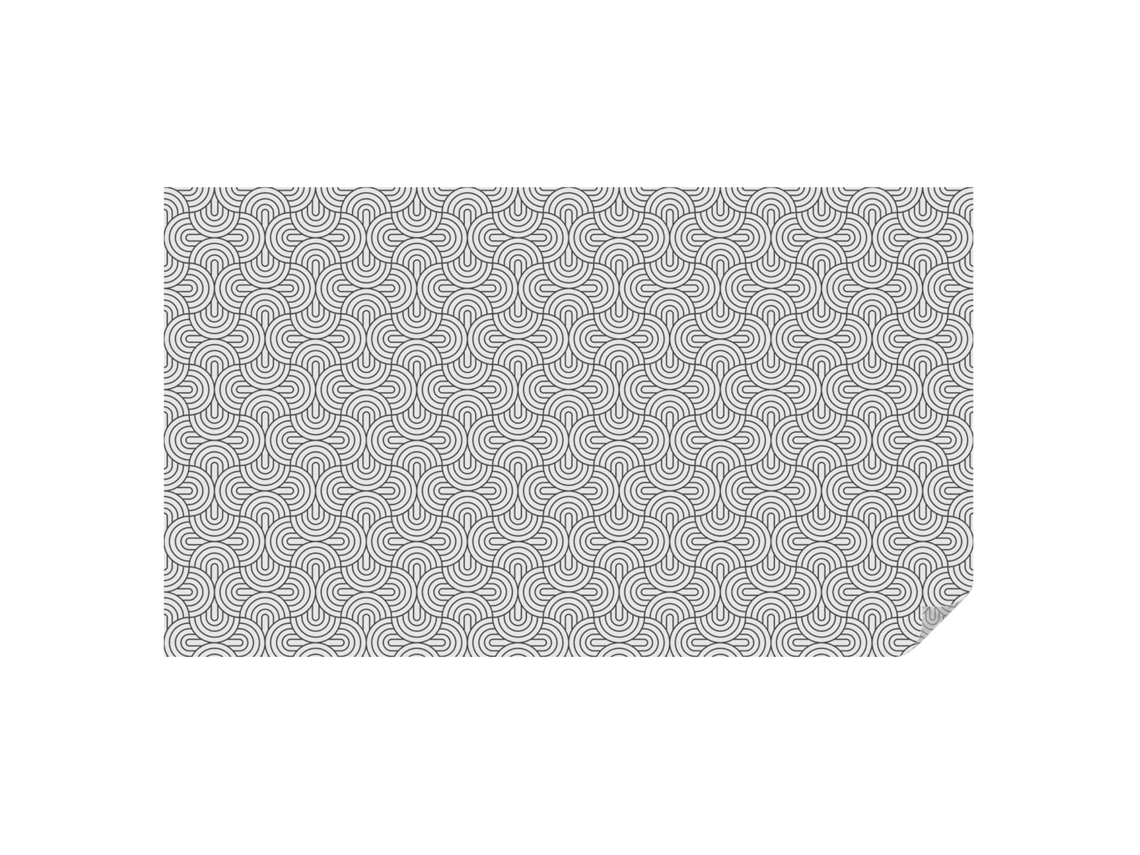 Película Vitral Semicírculos Geométricos Para O Quarto Espelharte (200x116 Cm)