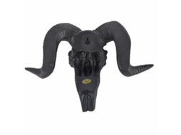 Decoração De Parede Ornamento Esqueleto Shofar 3d Cabeça Ovelha Longa