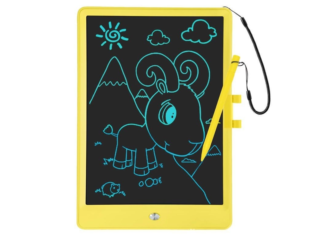 Tablet De Escrita Lcd, 10 Polegadas, Lcd, Amarelo, Para Desenho, Notas E Aprendizagem Infantil, Variante C Tressino