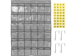 Organizador Parede GOKOCO, tecido, PVC, 36 unidades, eficiente, para celulares, portas, paredes