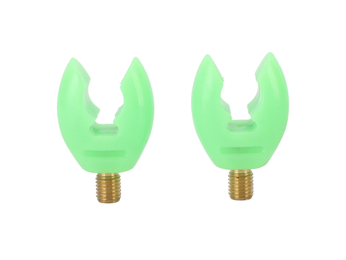 Suporte de Vara de Pesca com 2 Cabos de Silicone Verde