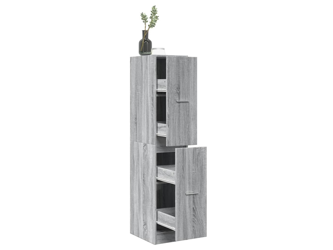 Vidaxl Móvel Boticário 30x41x144,5cm Derivados Madeira Cinzento Sonoma