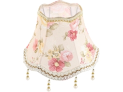Tecido Resistente Com Um Delicado E Elegante Padrão Floral, Fácil De Substituir, Para Candeeiros De Mesa De Cabeceira E