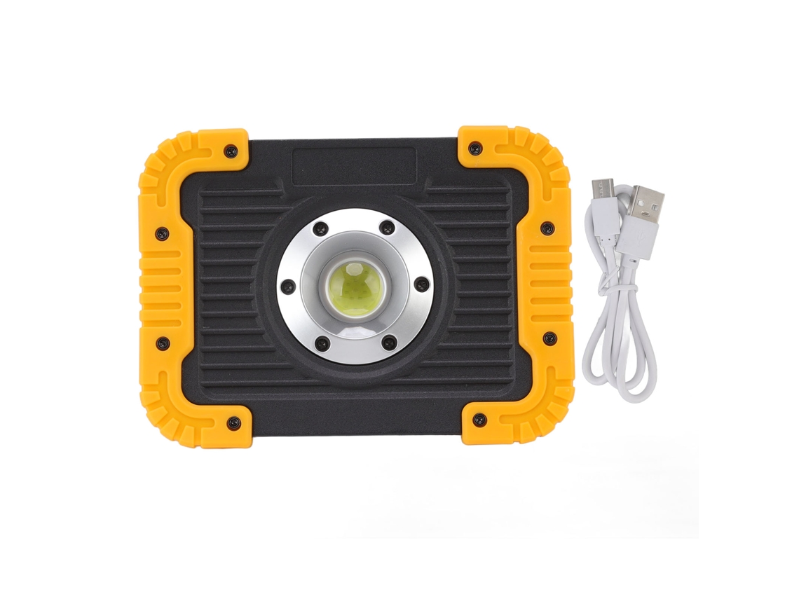 Rebe-linterna De Trabajo Cob Portátil Resistente Al Agua Cargable Usb Con Soporte Rotatorio 180° Para Camping Y Emergencias